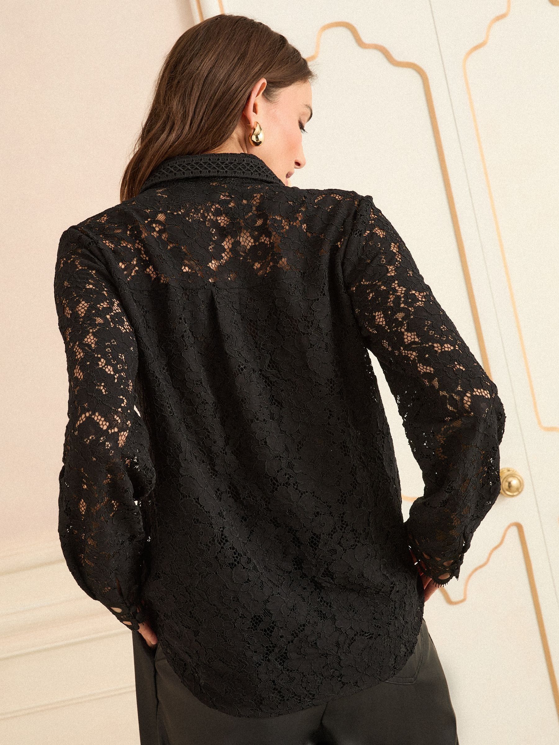 Love & Roses Lace Long Sleeve Shirt