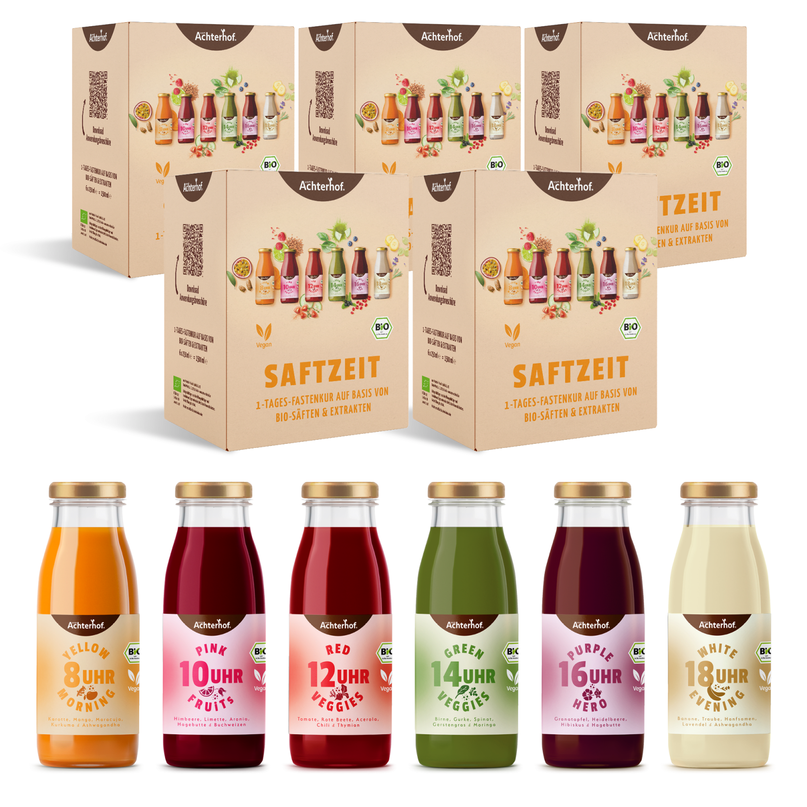 Saftzeit Bio Fastenkur 5 Tage (30 Flaschen)