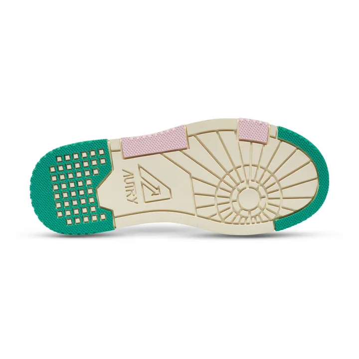 Autry Baskets CLC Low Cuir Bicolore | Vert