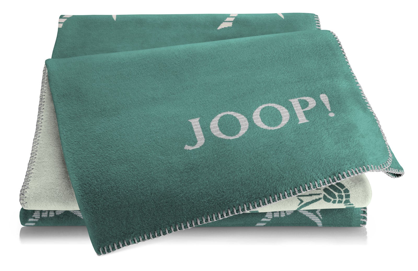 JOOP! Wohndecke FADED CF 150 x 200 cm grün/hellgrau