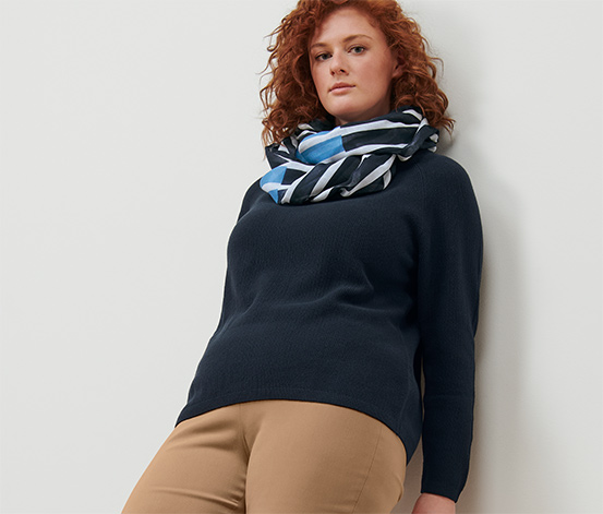 Strickpullover, dunkelblau