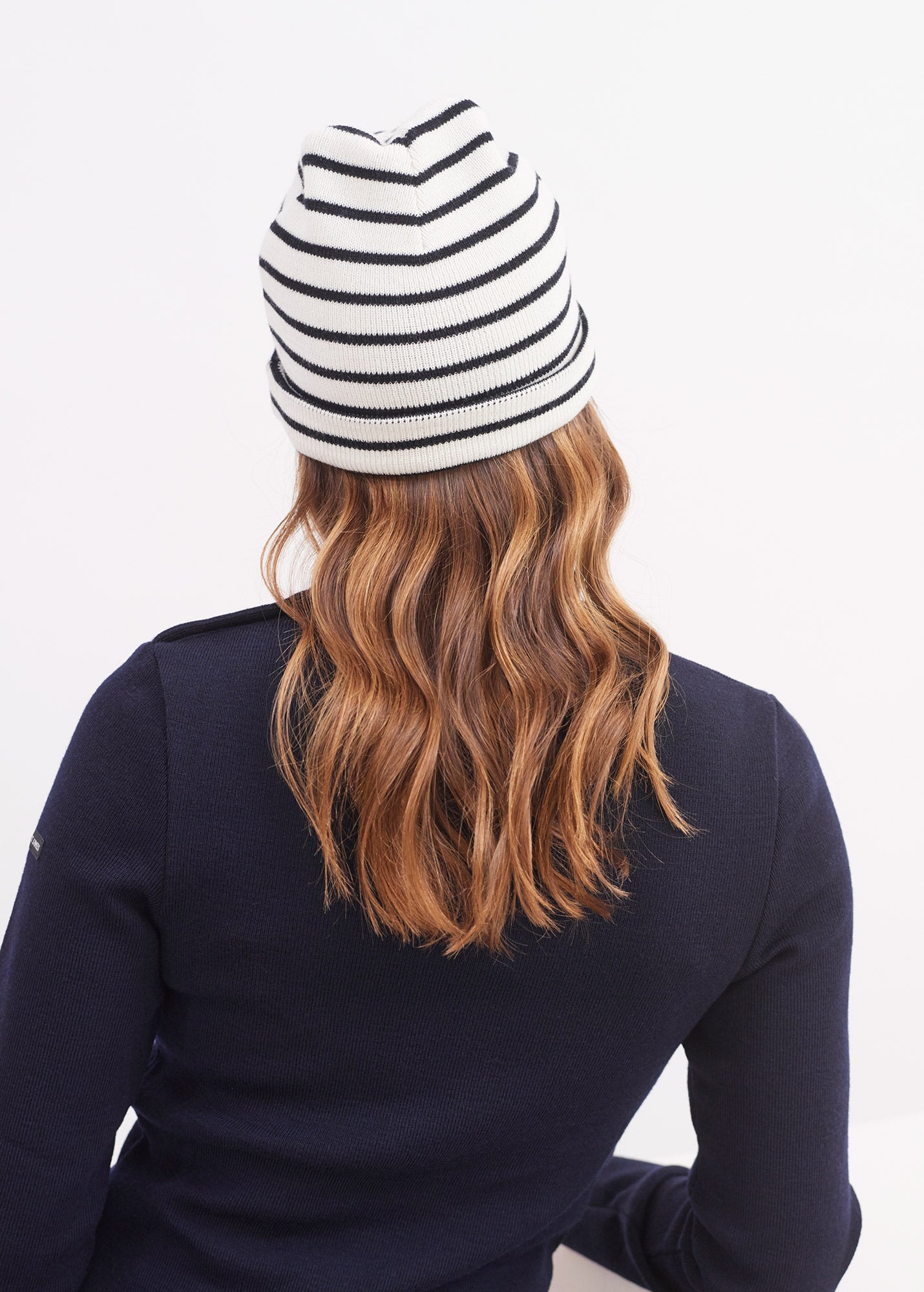 Bonnet marin rayé Cartier