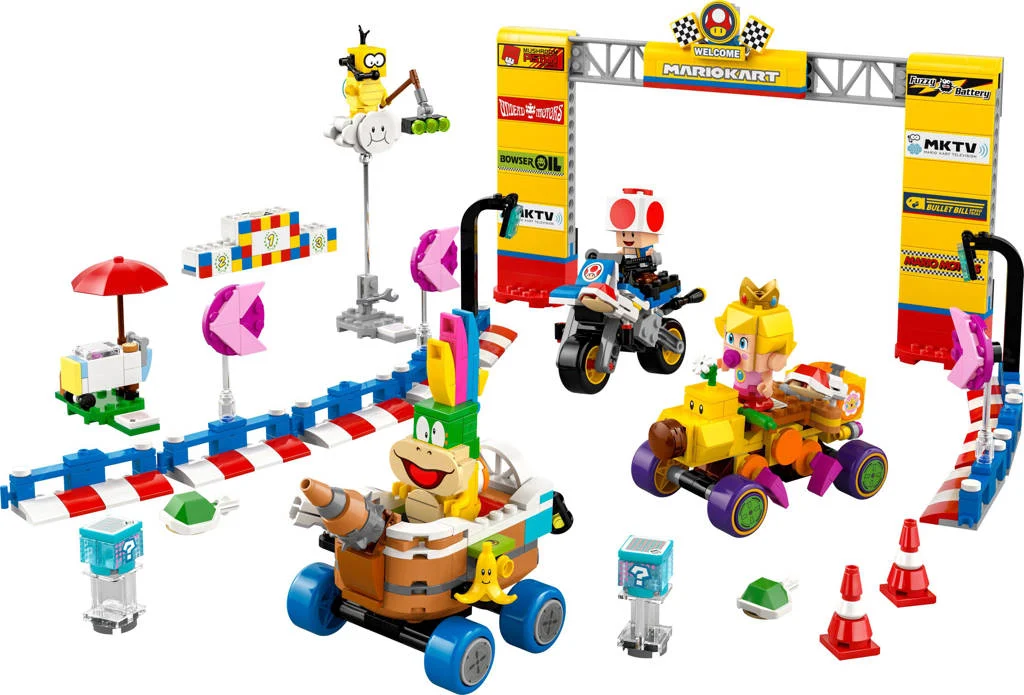 Mario Kart™ – Baby Peach en grand prix–set, racespeelgoed 72036