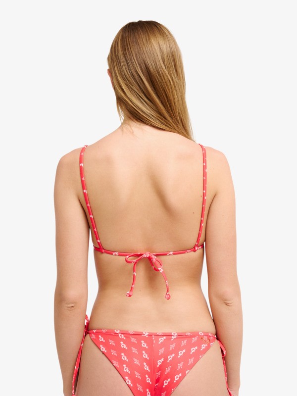 Beach Bandana Tiki Tri Haut de bikini triangle Rouge Femme