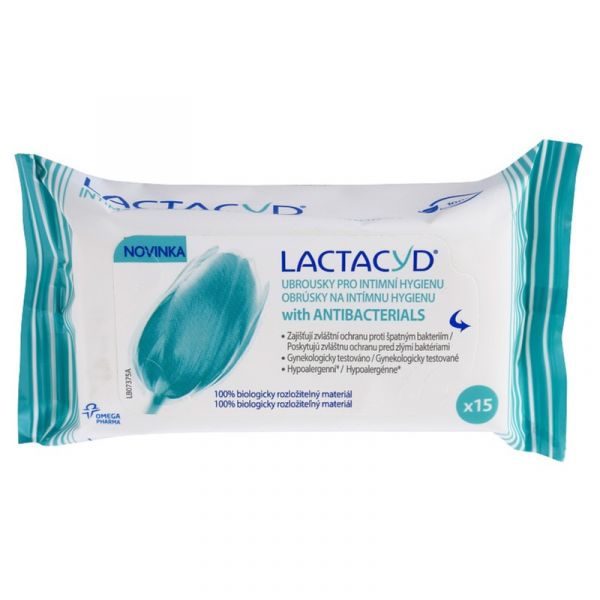 Omega Pharma Intimate Wipes Lactacyd Pharma 15 Unidades