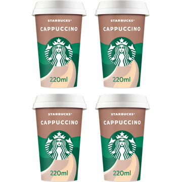 Starbucks Chilled Coffee Cappuccino ijskoffie 4 x 220ml