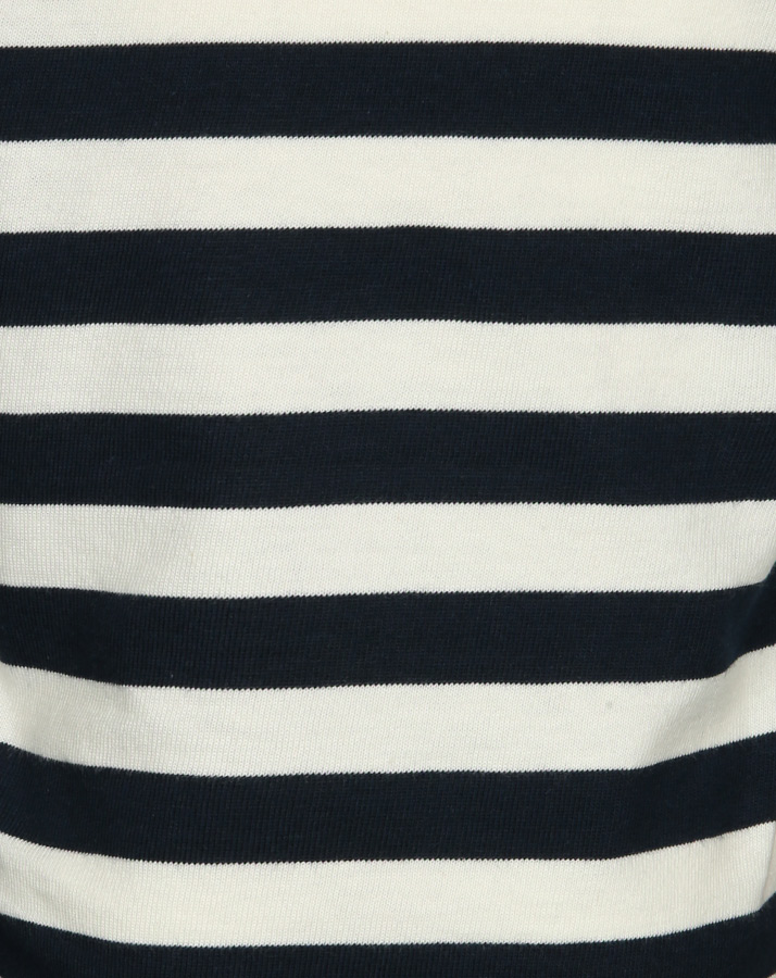 T-Shirt SMILEY gestreift in marine/weiß