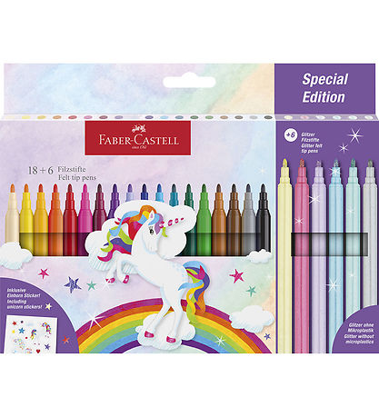 Faber-Castell Filzstifte - 24 st. - Unicorn Pastel