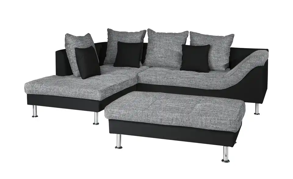 Ecksofa Wiebke Schwarz links