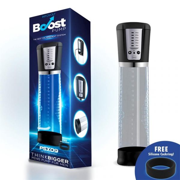 Boost Pump Bomba Automática para Ele Pénis com Display PSX09 USB BO-088