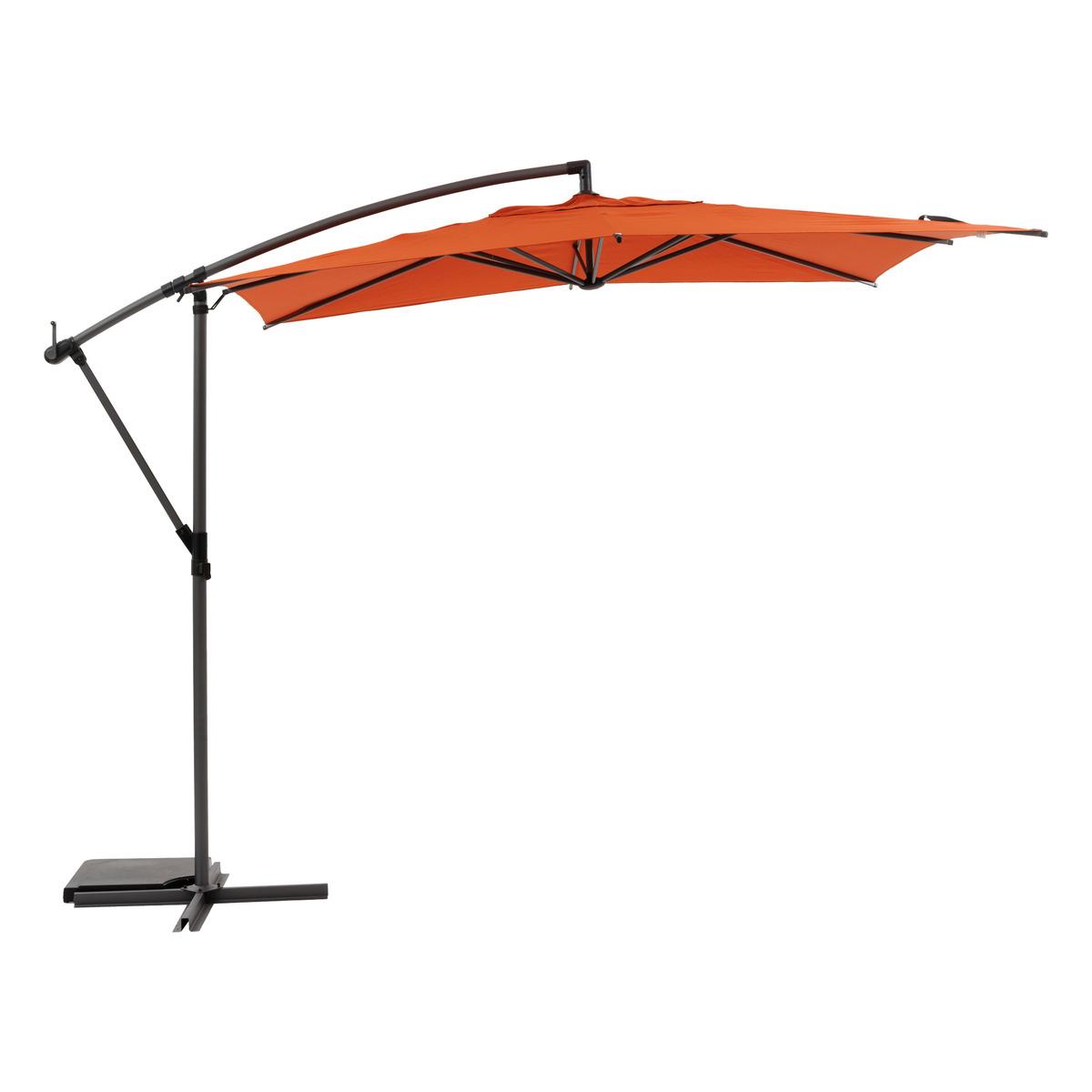 PARASOL DECENTRE 2.5X2.5M MANOA AMBRE