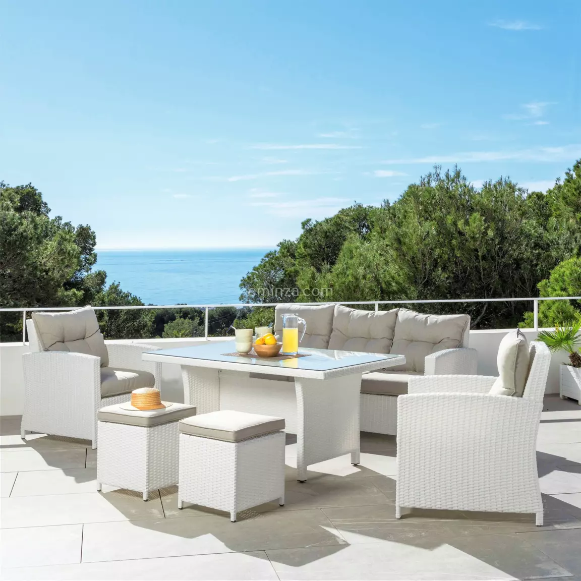 Coussins de remplacement pour salon de jardin Tivoli - Taupe