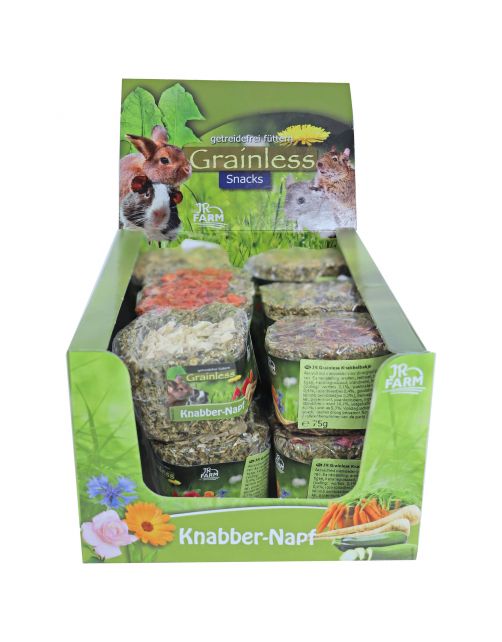 Jr Farm Grainless Knabbelbak Assorti - Ruwvoer - 5 x 5 x 5.5 cm 75 g