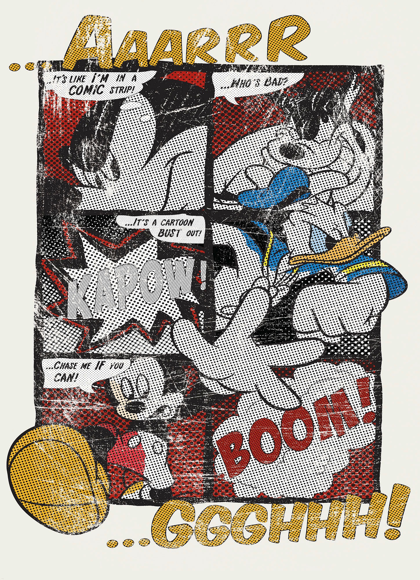 Komar Fototapete »Mickey's Great Escape - Grösse 184 x 254 cm« bedruckt glatt Kinderzimmer