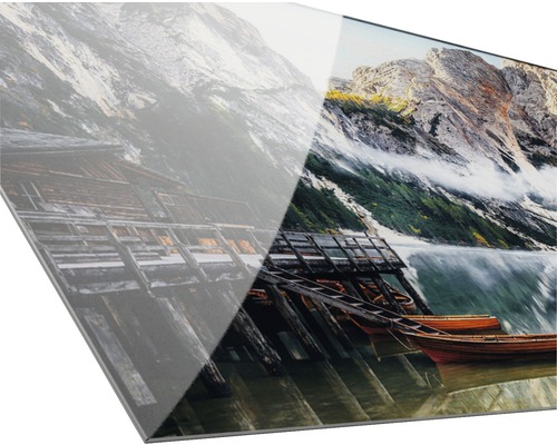 Glasschilderij Wildsee IV 30x80 cm