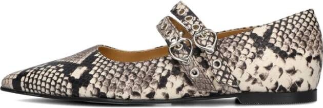 TORAL Ballerina Dames Coeur Maat: 37 Materiaal: Leer Kleur: Zwart