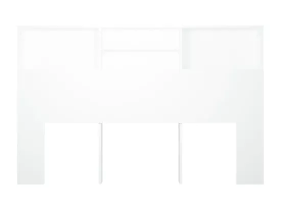 Armoire de tête de lit Blanc 160x19x103,5 cm