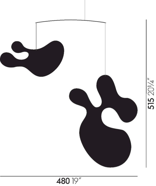 Vitra Plywood mobiel Model C Ice Grey