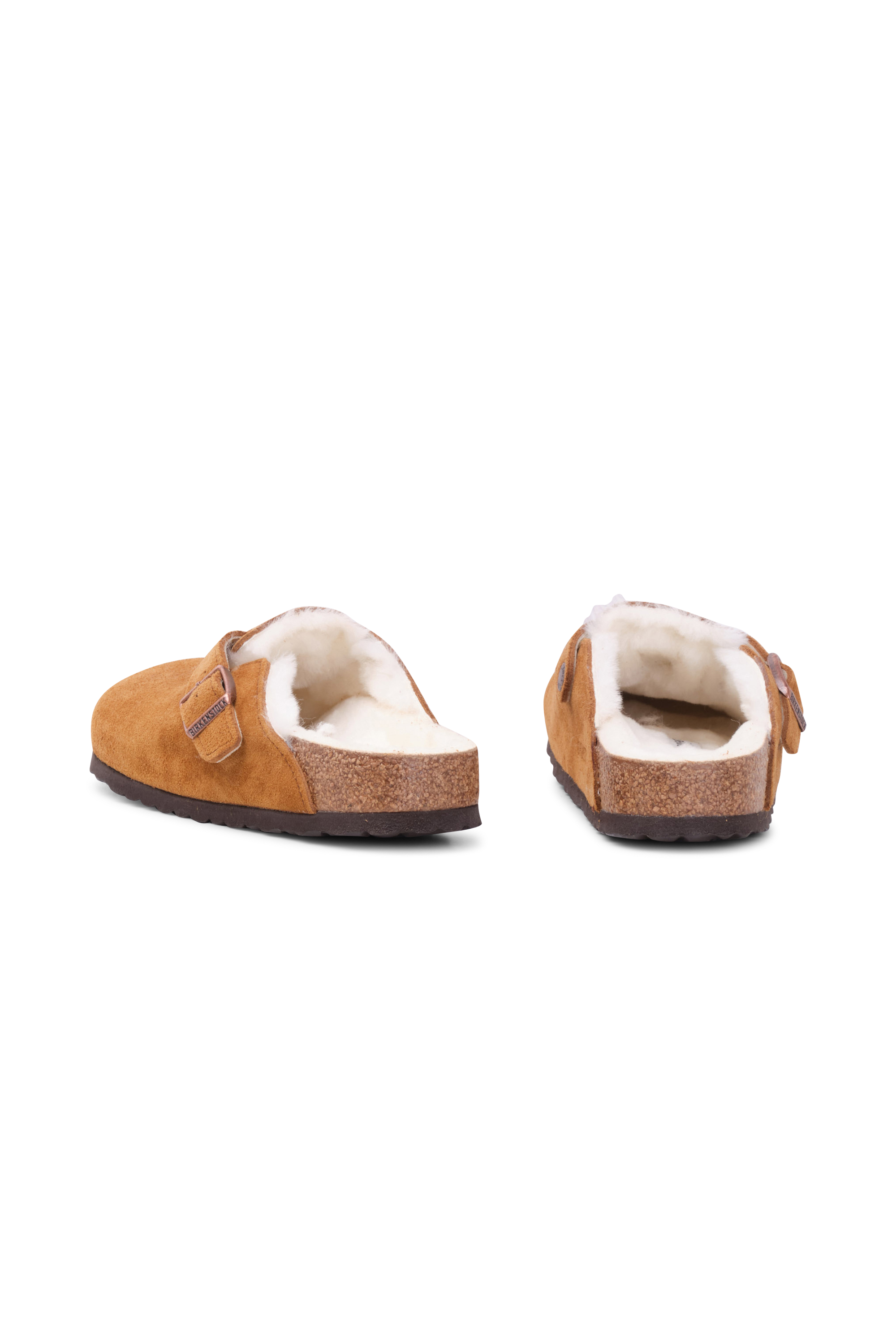 BIRKENSTOCK Sandales Boston VL Shearling  Marron