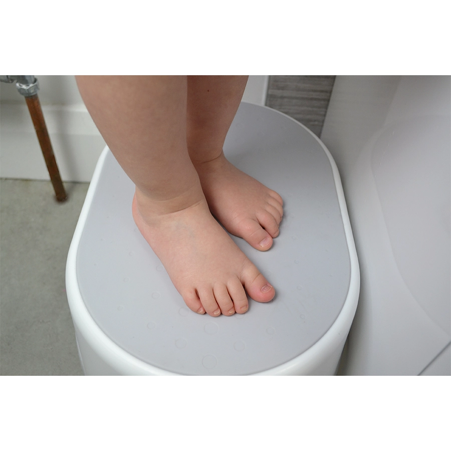 shnuggle® Tritthocker weiß  hellgrau