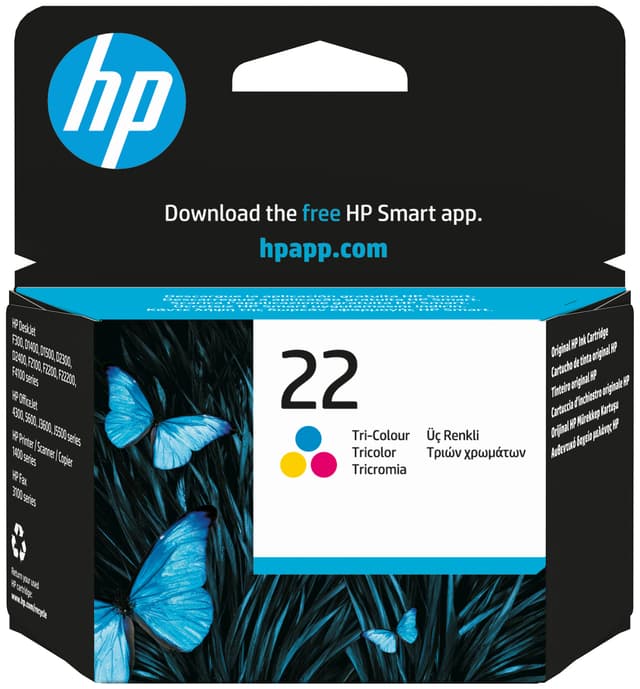 HP blækpatron 22 Trefarvet