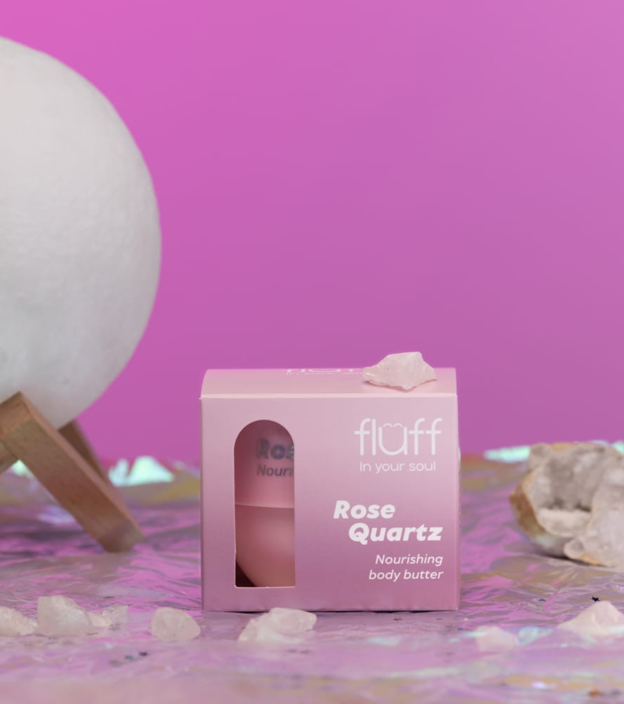 Fluff - *In Your Soul* - Manteiga corporal nutritiva com extrato de quartzo rosa