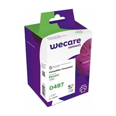 Cartouche compatible Epson T0487 Hippocampe - pack de 6 - noir , cyan, magenta, jaune, cyan clair, magenta clair - Wecare