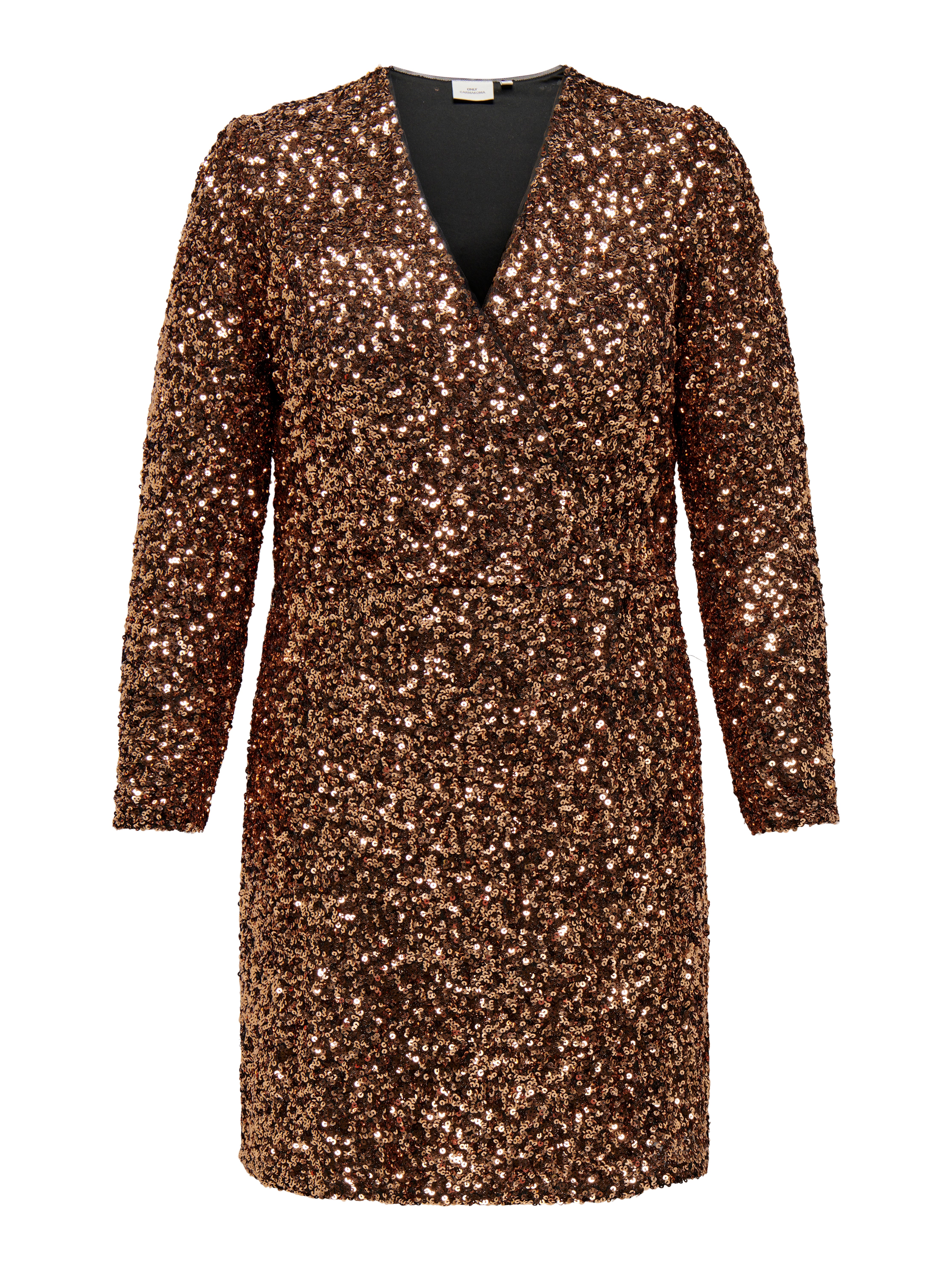 CARSEQUINS Midikleid Copper Colour