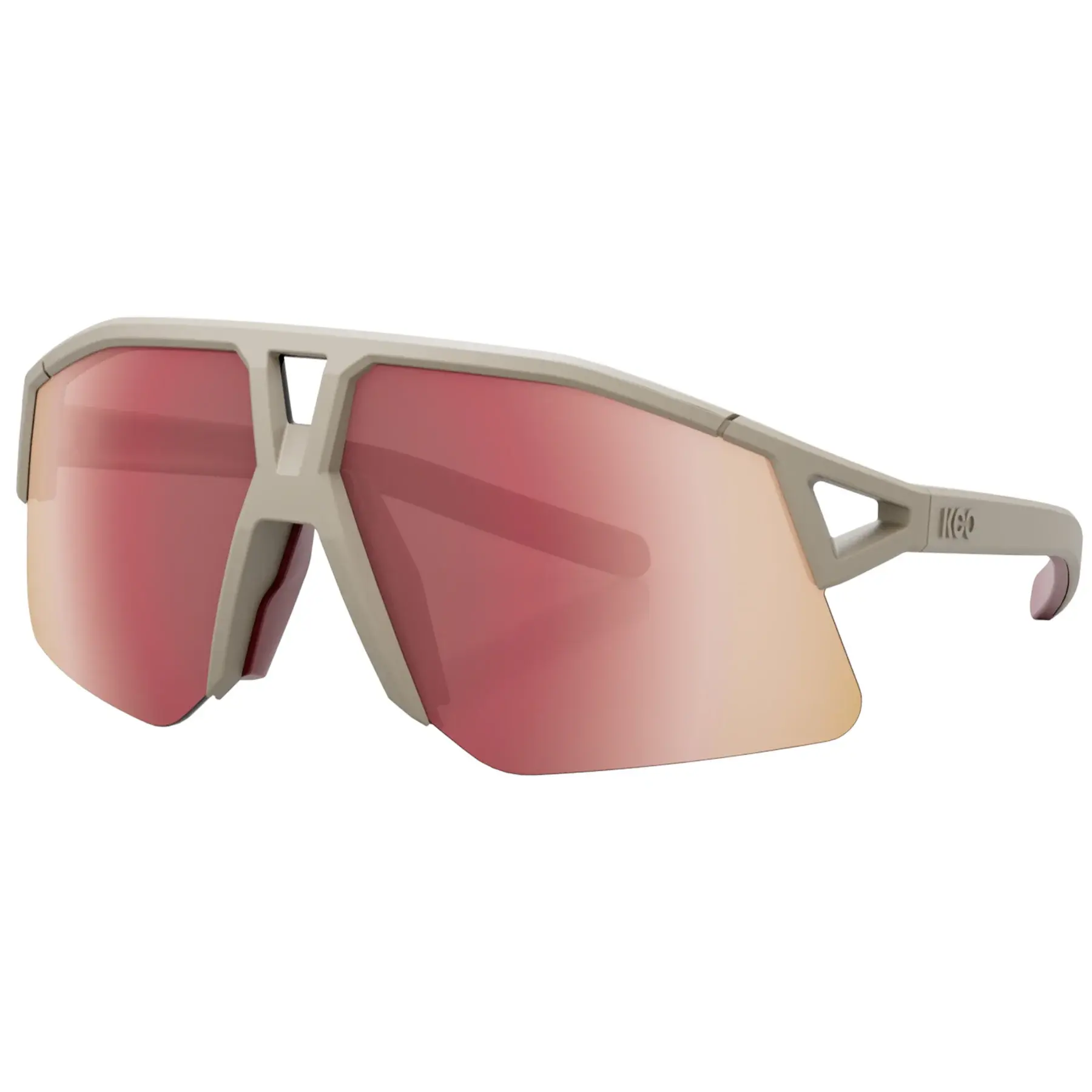 KOO Hype Strade Bianchi Sport Zonnebril Dune Mat met Siena Red Mirror Lens