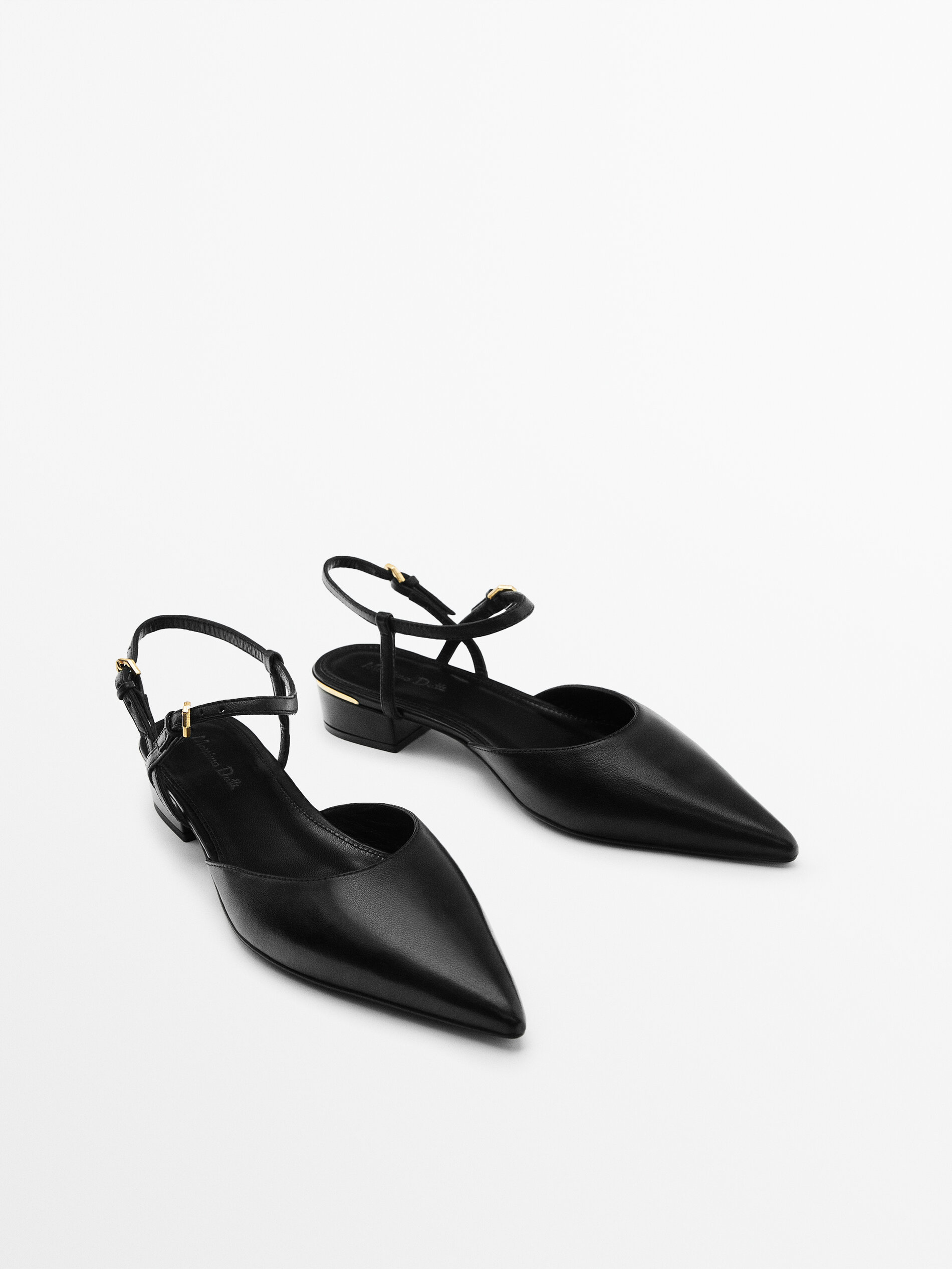 Zapato tacón destalonado skin - PRETO