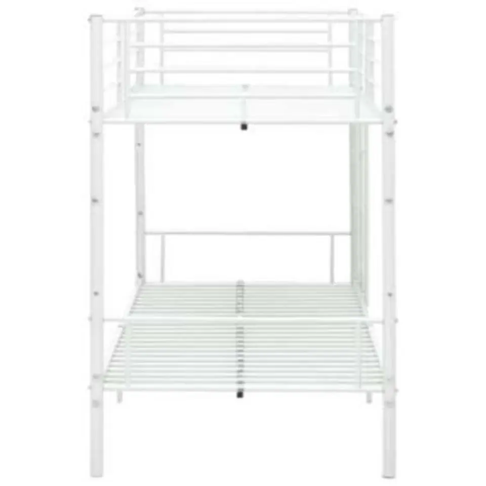 vidaXL - Stapelbed - Wit - metaal - 90x200 cm