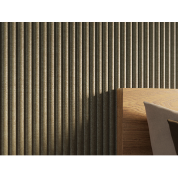 Lattenwand Decowall Acoustic Curve salie 260x30cm, 2 stuks (1.56m2)