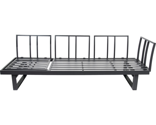 Tuinmeubelset loungeset bellavista 5-zits bestaande uit: driezitsbank, tafel inclusief kussens, aluminium antraciet
