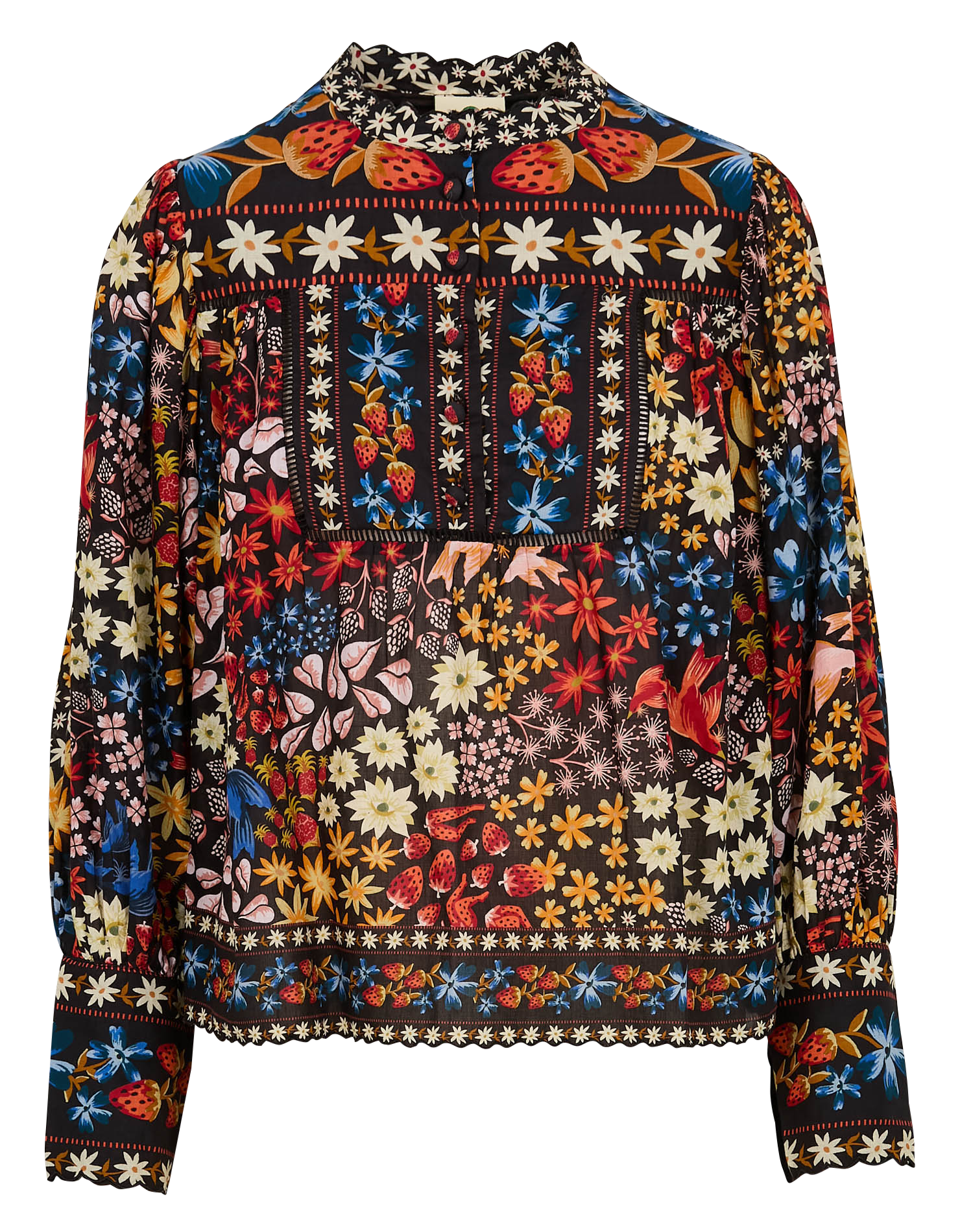 Chemisier floral en coton | Multicolore