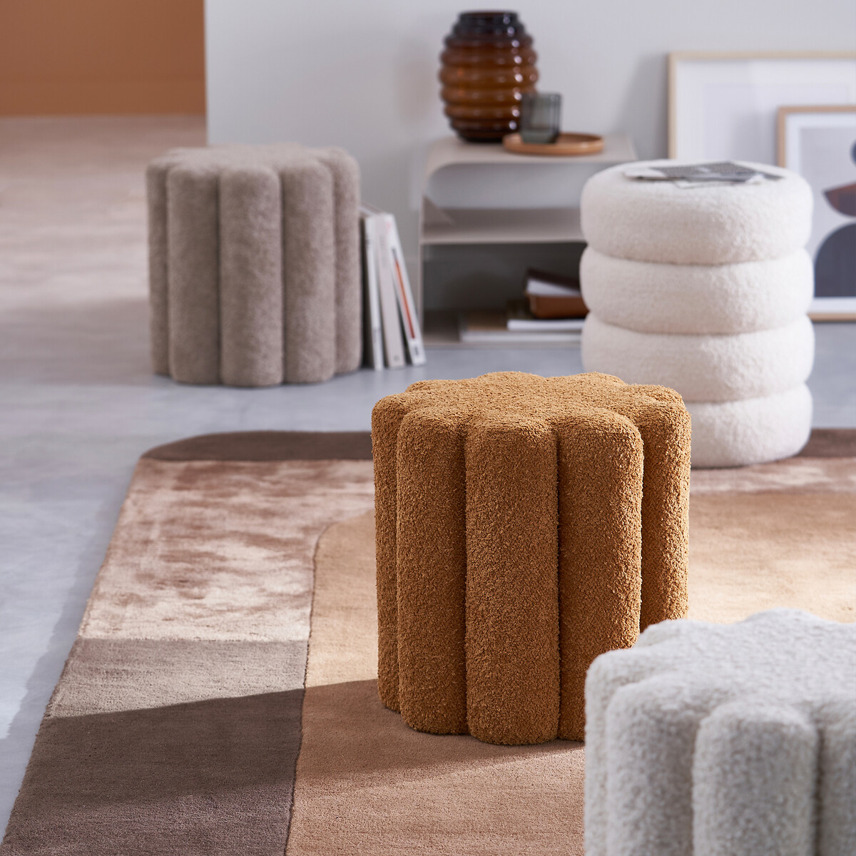 LA REDOUTE INTERIORS<br>Poef bouclette, Justyna