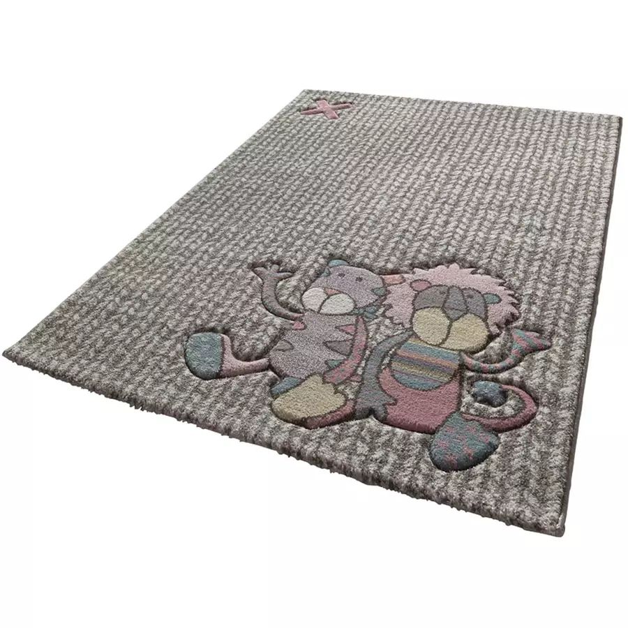 Sigikid Kinderteppich Patchwork Sweety beige sand rosa