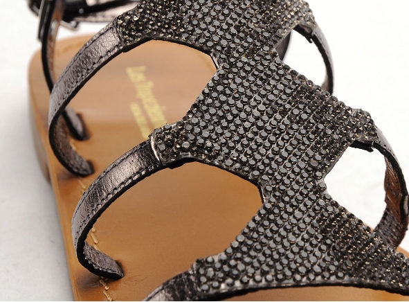 Les tropeziennes nu pieds plats femme ohlala f argent