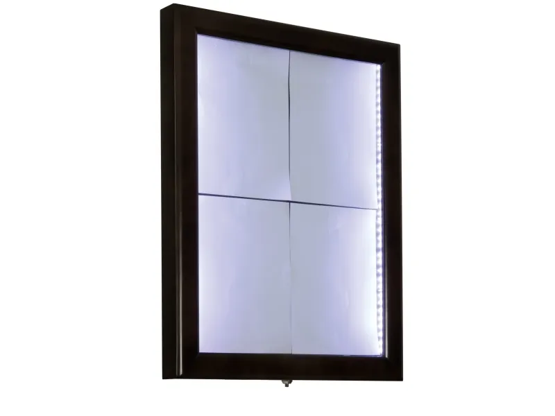 Securit® CLASSIC informationsdisplay i mørkebrun