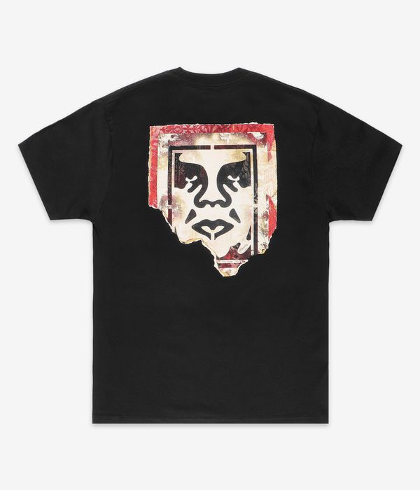 Obey Ripped Icon T-Shirt (black)