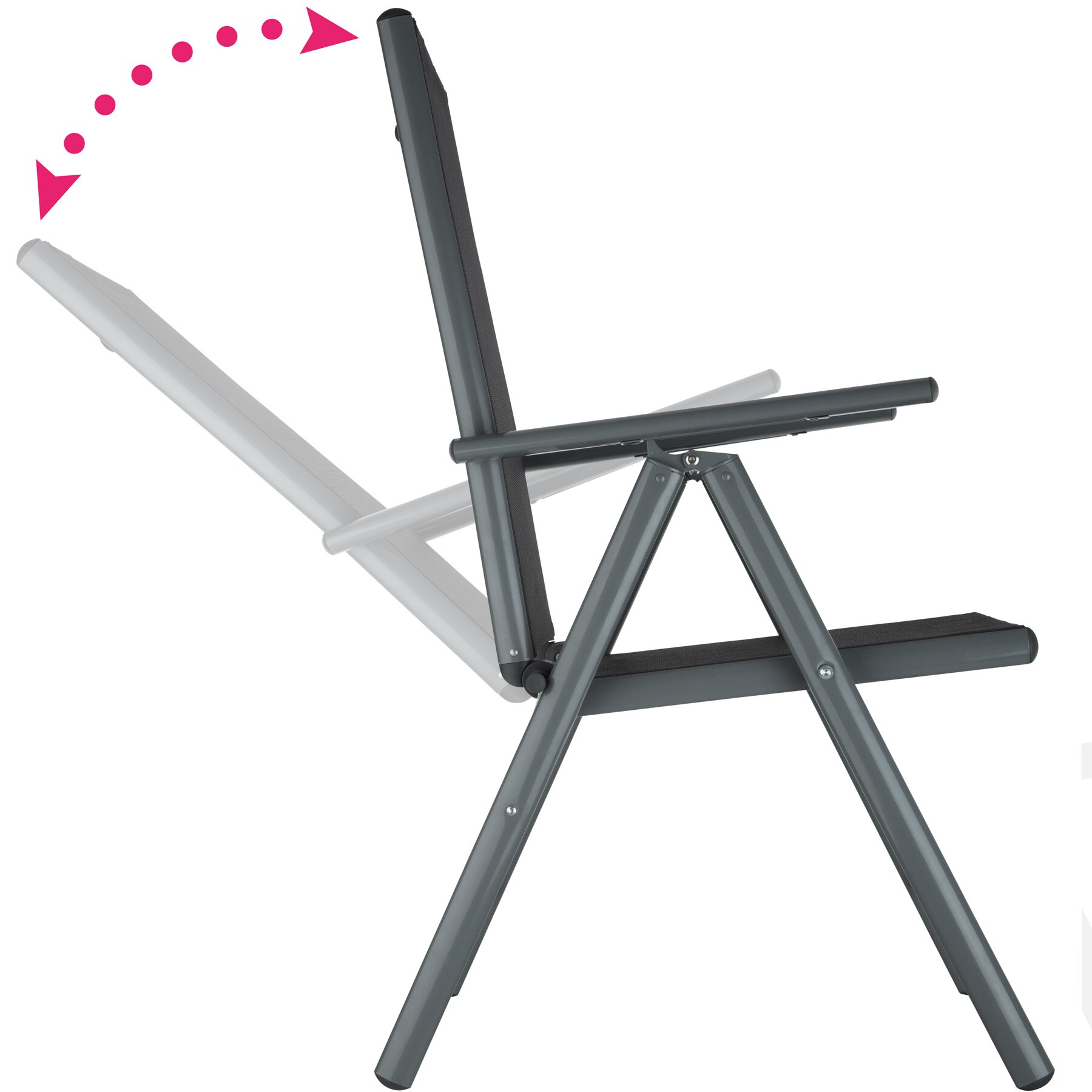 tectake® Sitzgruppe, mit Aluminiumgestell, für 4 Personen, UV-beständig, Tisch mit Sicherheitsglasplatte und Ausgleichsschrauben
