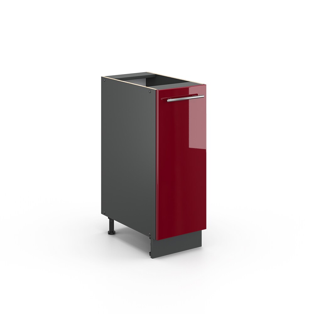 Vicco Apothekerunterschrank 30 cm Bordeaux Hochglanz Küchenschrank Apothekerschrank Küchenzeile Fame-Line