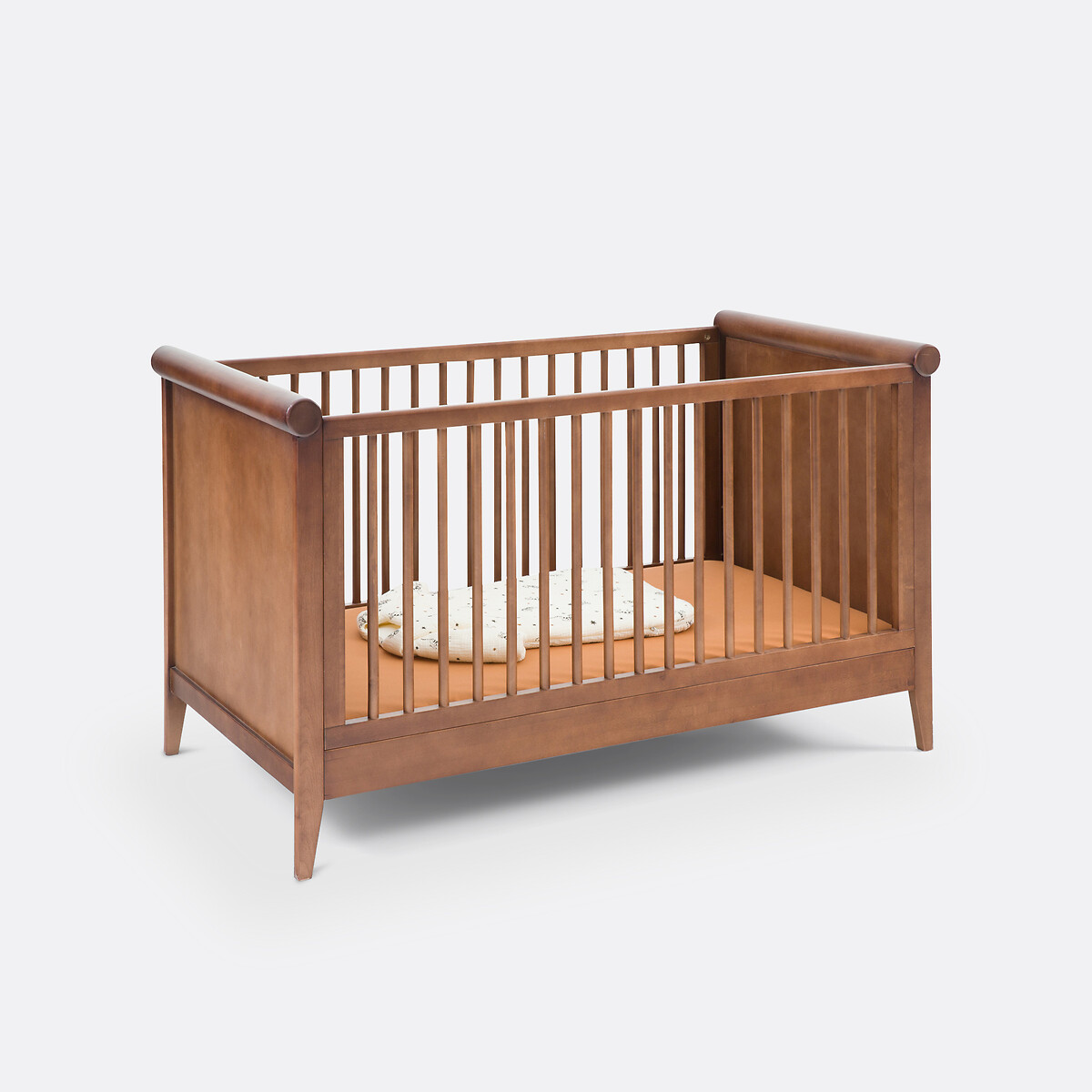 LA REDOUTE INTERIEURS<br>Cama de bebê evolutiva vintage em tom de nogueira, Florette