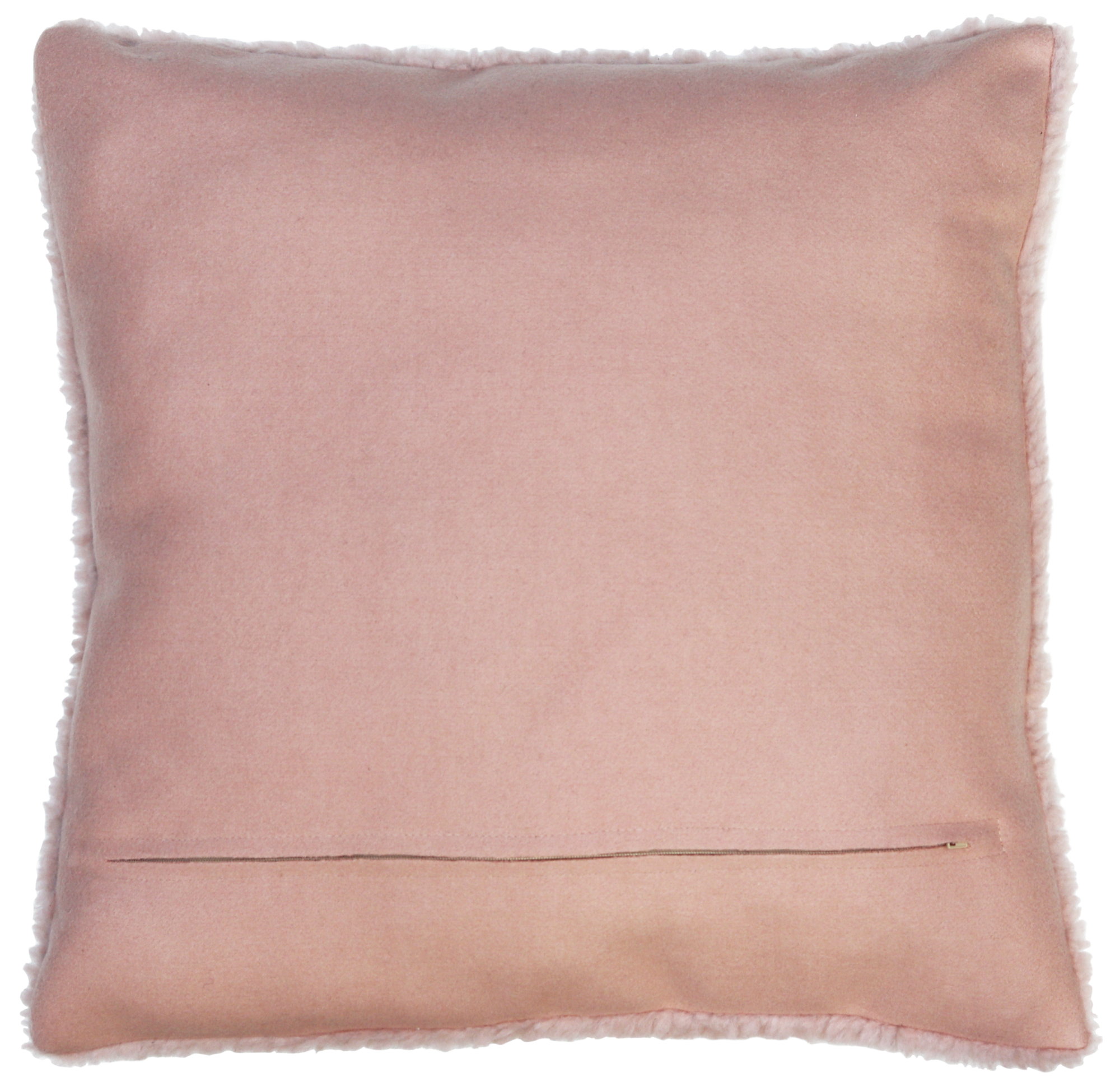 Kussen teddy oud roze