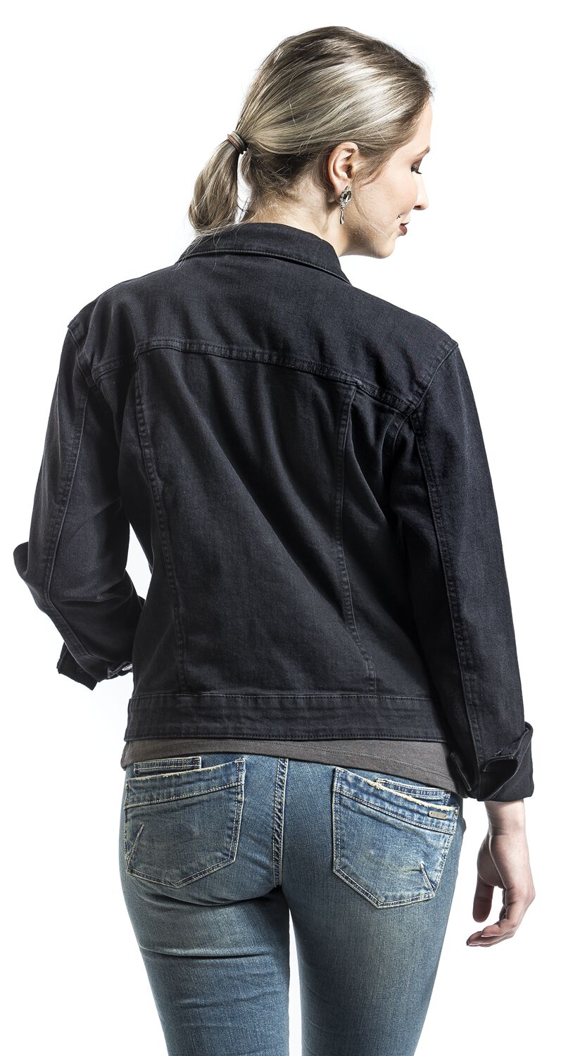 Veste En Jean Délavée Noire Debra | Noisy May Veste en Jean