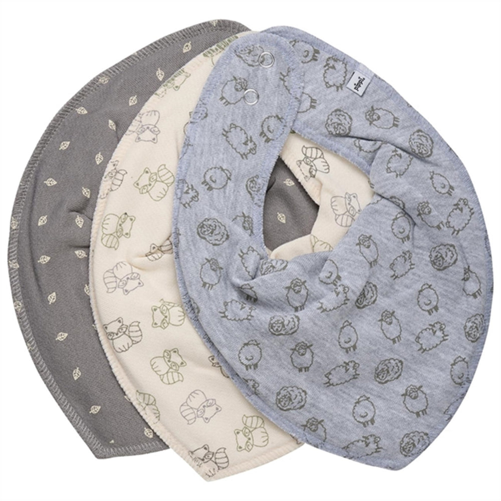Bandana Hagesmæk 3-pak Grey Melange