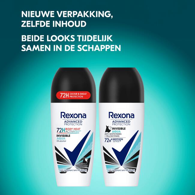Rexona Invisible Aqua Anti-transpirant Roller 50 ML