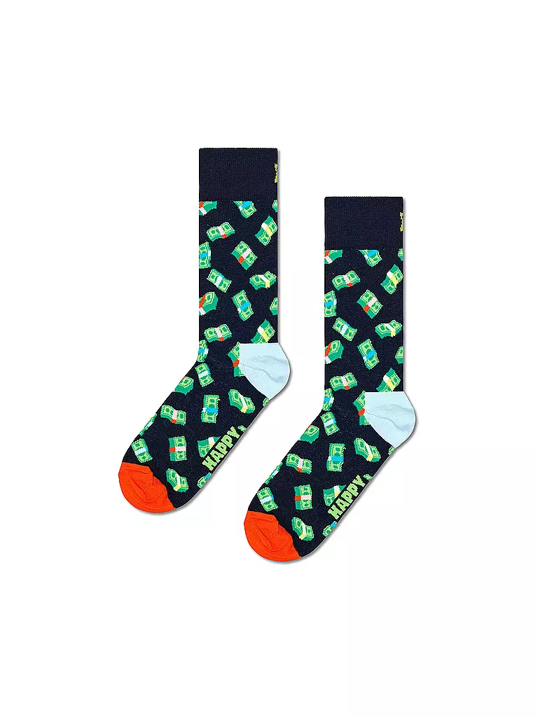 HAPPY SOCKS Herren Socken MONEY MONEY 41-46 navy dunkelblau