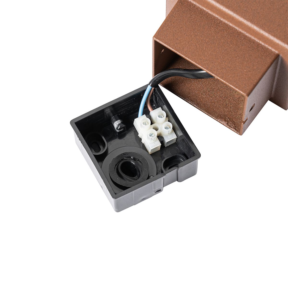 Industriële buiten wandlamp roestbruin IP44 - Denmark