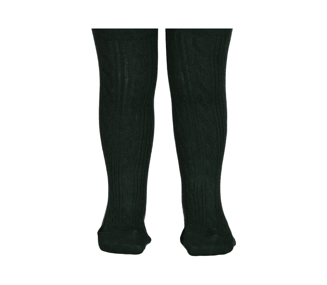 Tights Cable, Strømpebukser - Dark Leaf