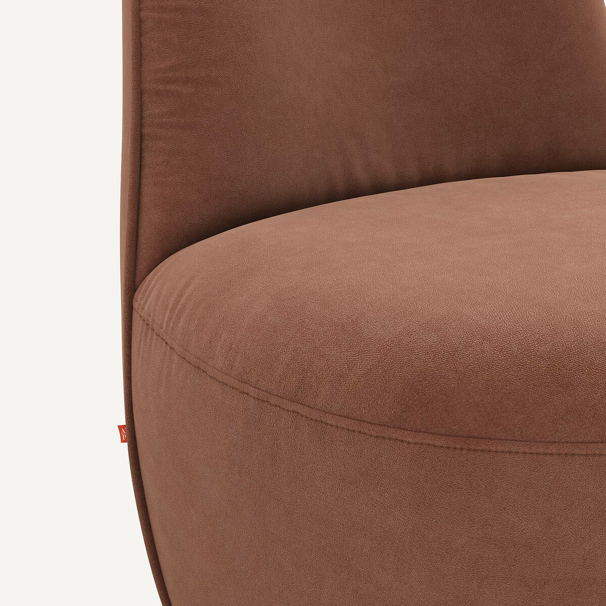 AM.PM<br>Poltrona giratória de veludo Rosebury